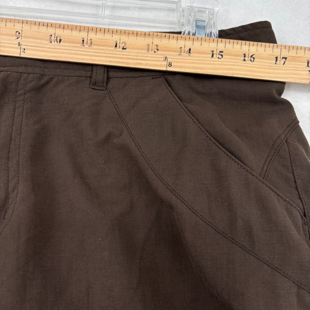 REI Cargo Shorts Womens Size‎ 12 Dark Olive Green Nylon 50+ UPF Hiking Outdoor - Picture 6 of 10